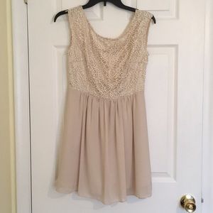 Urban Outfitters cream colored mini dress